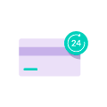 Pay using credit card within next day