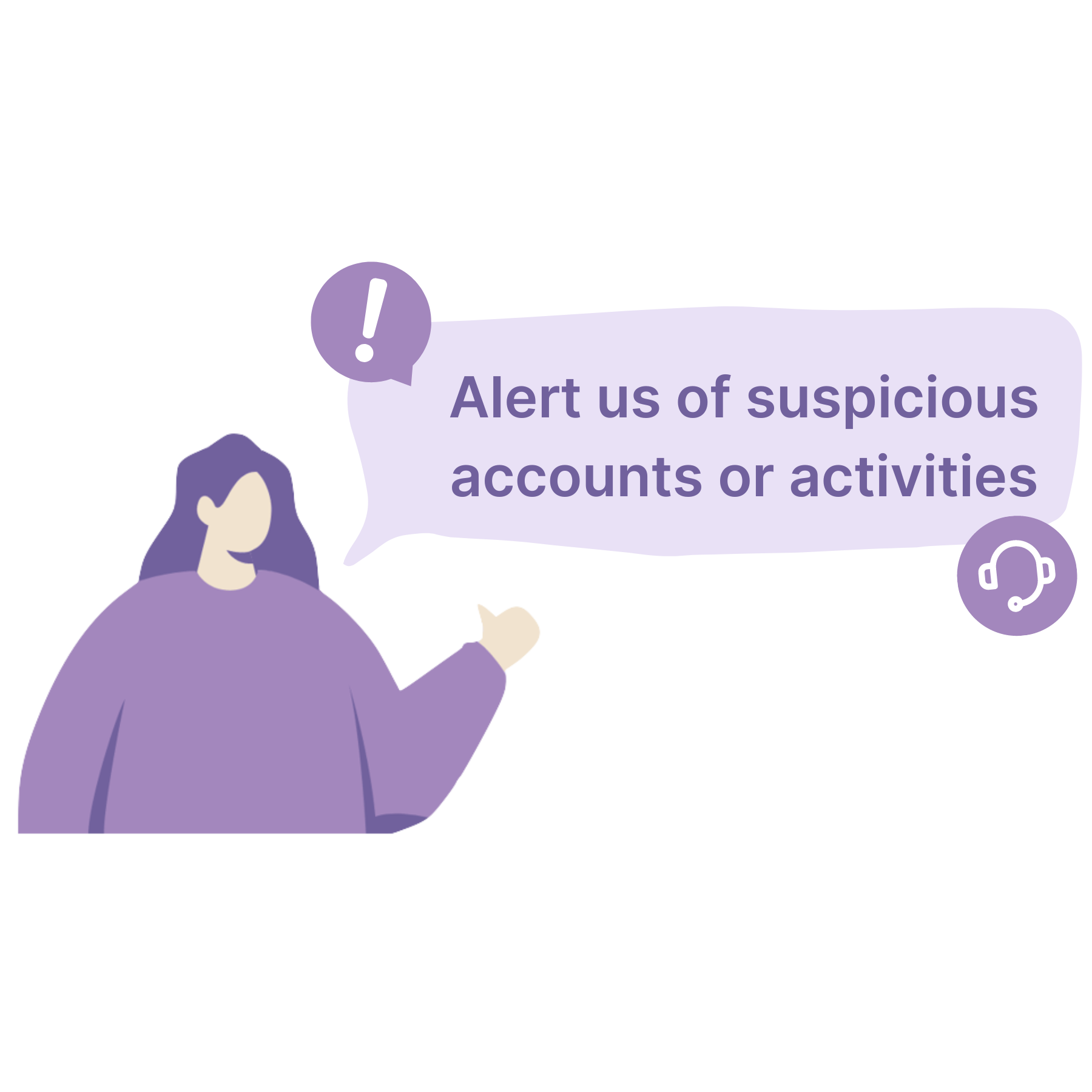 Report suspicious activities